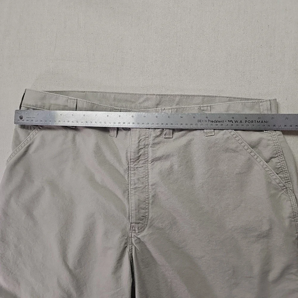 Carhartt Men's 44 Tan Solid Canvas Carpenter Workwear Original Fit Shorts‎ B144